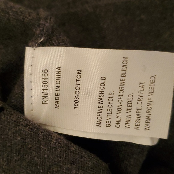 Grey/ Charcoal Button up sweater, Mix by 41 Hawthorn, size M - Picture 5 of 5